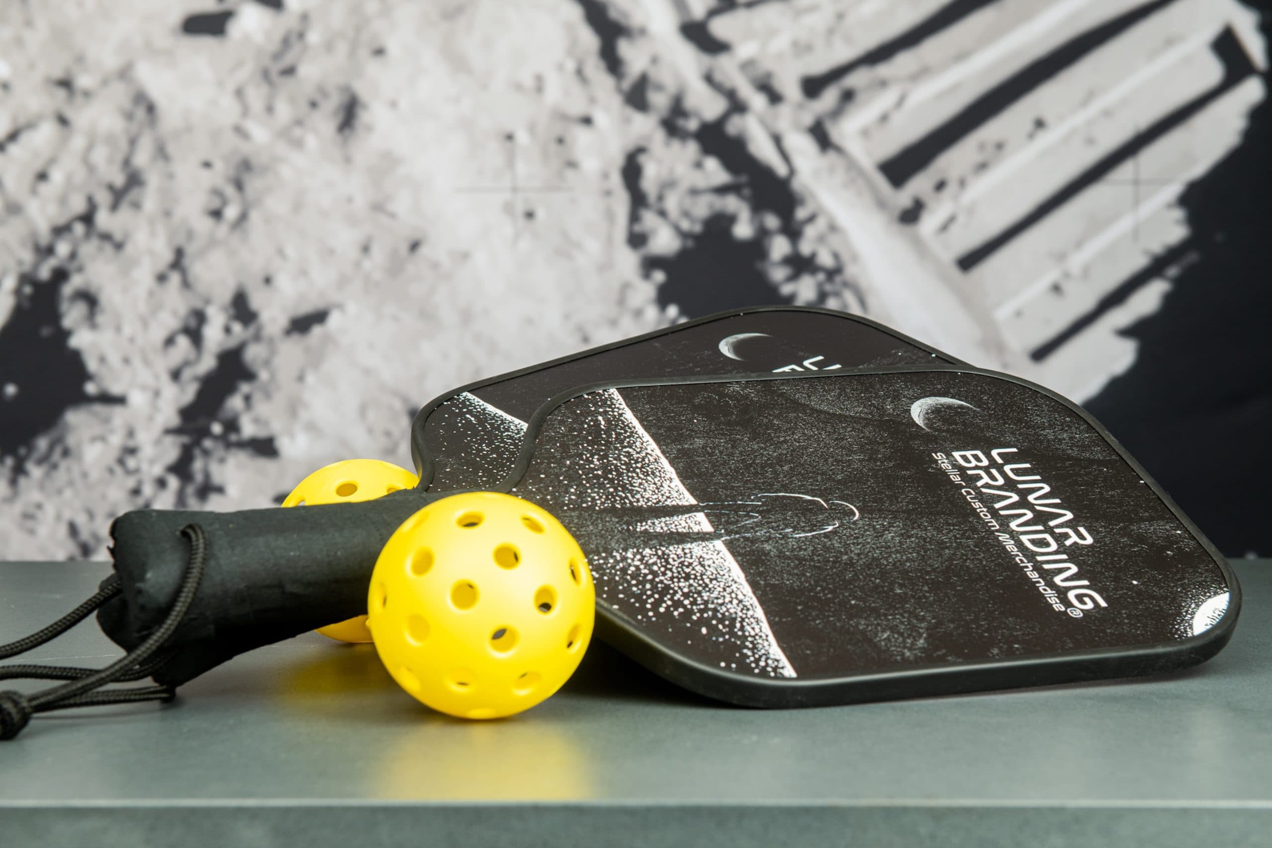 Custom pickleball paddles with logo